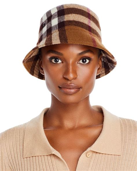 burberry bucket hat bloomingdales|Burberry Signature Check Wool Bucket Hat .